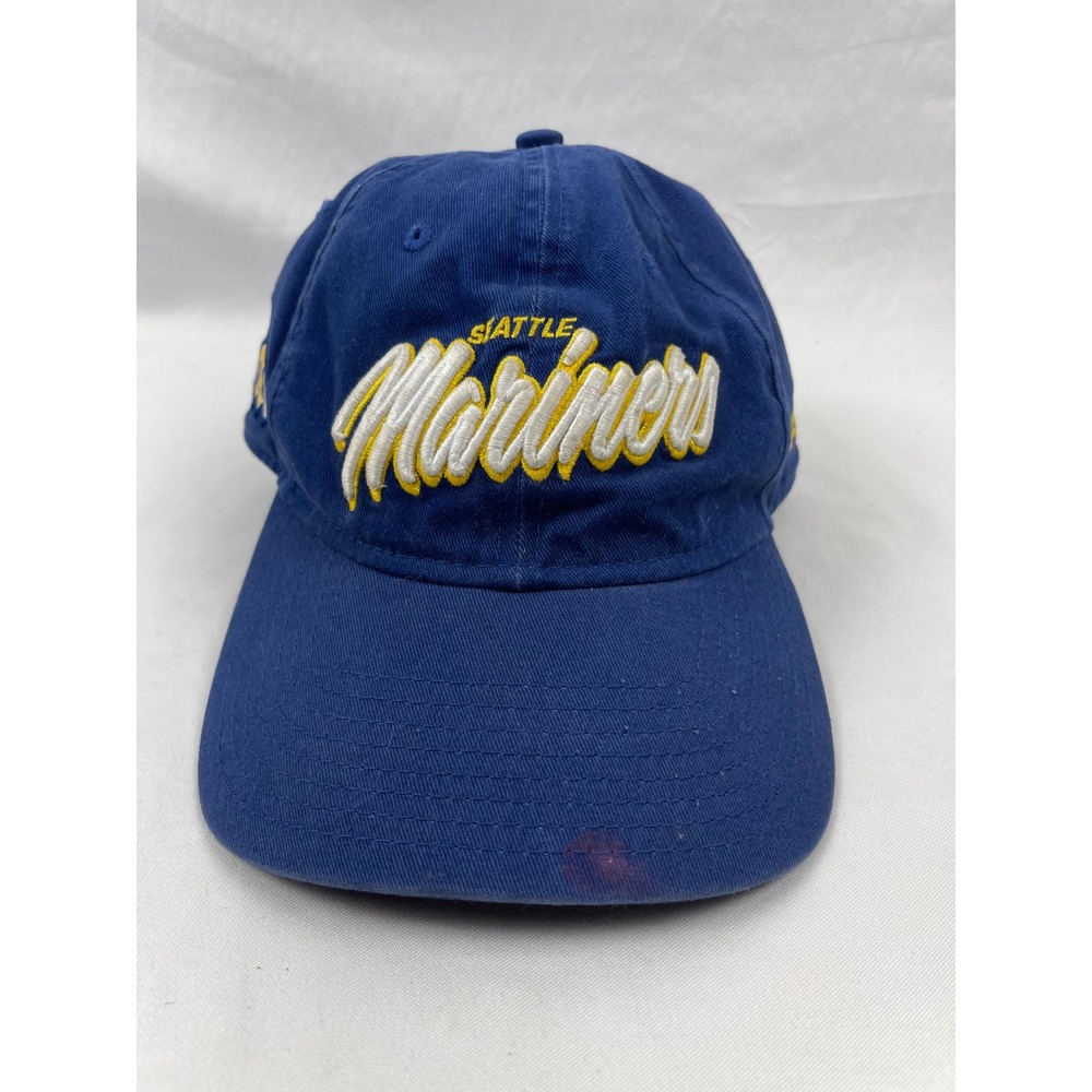 New Era Seattle Mariners MLB Men OSFM Blue Good Embroidered Logo Dad Hat Cotton